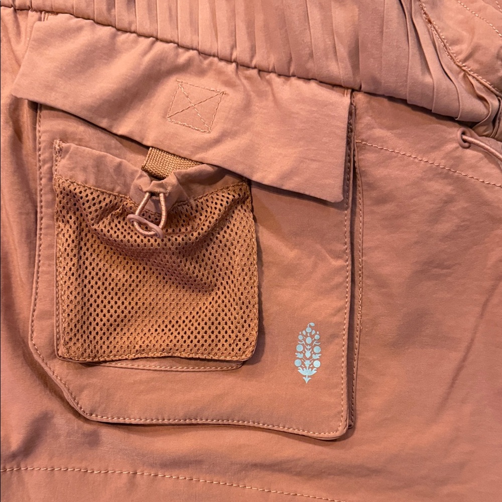 FP Movement by Free People Pleaty Please Rust Sleeveless Hooded Utility Vest - Picture 4 of 6